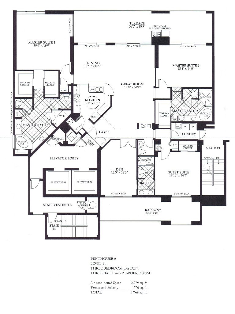 Waterfront Condo Floor Plans - Pier 81 - Marco Island, FL