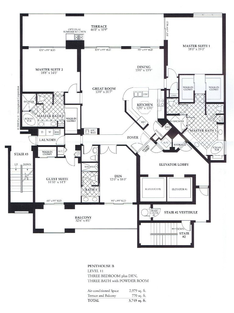 Waterfront Condo Floor Plans - Pier 81 - Marco Island, FL
